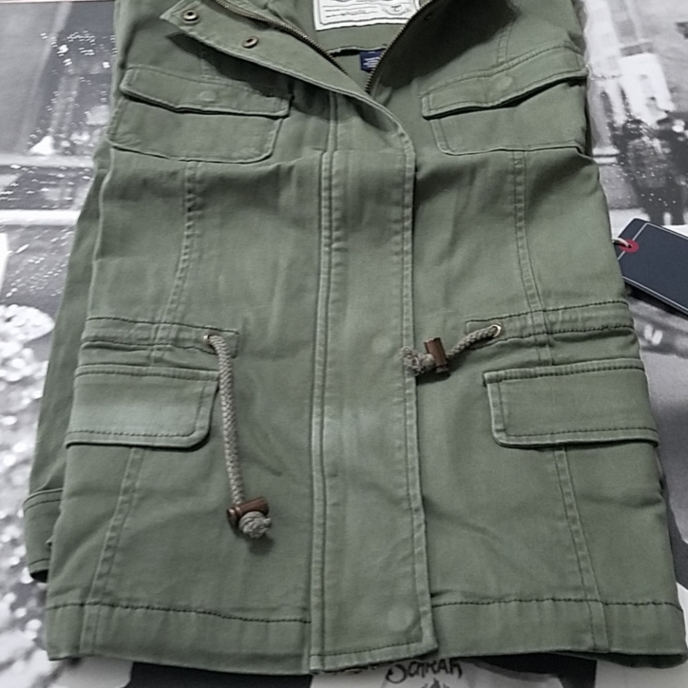 New!! Cherokee Heritage Cargo Tie Utility Jacket - Picture 6 of 8